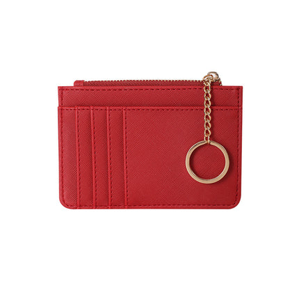 New zipper ladies coin purse Korean mini keychain small wallet multi-card card holder card bag manufacturers wholesale