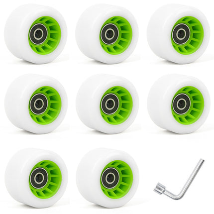 Double-row roller skates wear-resistant carpool four-wheel skates high hardness speed pulley roller skates skateboard universal Pu wheel