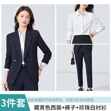Sales Department Work Clothes Female High-end Suit suit Civil Servant Interview Formal Dress Hotel Front Desk Temperament Professional Autumn Dress
