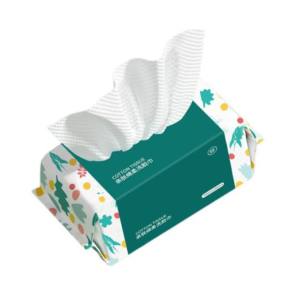 Removable Lint-Free Disposable Cotton Soft Towel Thickeneded and Enlarged Facial Cleansing Towel Dry and Wet Dual-Use Towel