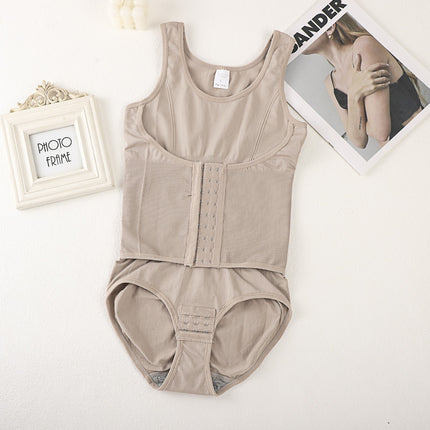 European and American Style Enhanced Buttoned Shapewear Bodysuit for Women, Body Shaping, Tight-Fitting, Hip-Lifting, Back-Beautifying Corset, Waist-Cinching, Tummy Control Shapewear