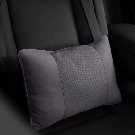 Car Headrest and Lumbar Support for Mercedes S-Class, Perforated Breathable Neck Pillow, In-Car Cushion, Pair of Breathable Neck Pillows