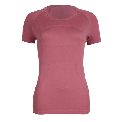 Lulu Original Standard Tech Short-Sleeved 1.0 Breathable Round Neck Women's Slim Sports Top Running Training T-Shirt Yoga Wear