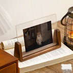 U-shaped walnut 6-inch horizontal (10.2*15.2cm) / The bottom seat width of the photo frame is 45mm, and the other three sides are 9mm wider