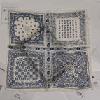 Spliced cashew rice silk scarf