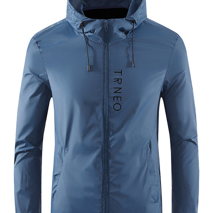 Hooded sun protection clothing men's summer UV protection ultra-thin fashion all-match outdoor fishing coat skin coat men 2086