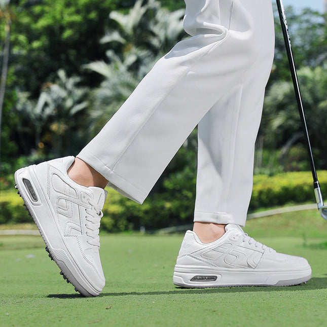 Height-Increasing White Shoes Golf Shoes for Men and Women Professional Couples Lawn Golf Shoes Casual Sports Sneakers
