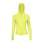 Fluorescent green df hooded jacket / 2/s code