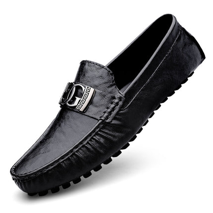Men's Shoes Summer Shoes Men's Genuine Leather Hollow Hole Sandals Korean Fashion Men's Shoes Breathable Hole Casual Leather Shoes