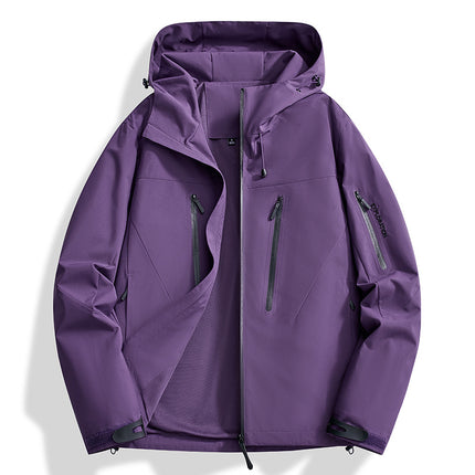 Bird's Nest Style Spring and Autumn Outdoor Jacket for Men, Windproof and Waterproof Mountaineering Jacket, Couple's Hiking Clothing
