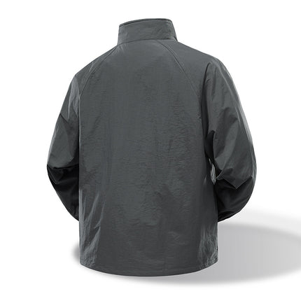 Spring and Autumn New Workwear Jacket Men's Waterproof Outdoor Jacket Stand Collar Jacket Jacket Camping Windbreaker Mountaineering Clothing