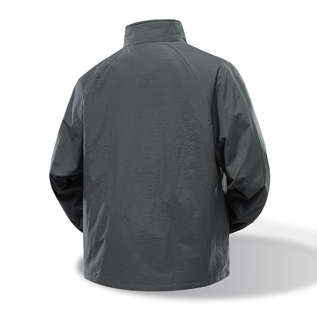 Spring and Autumn New Workwear Jacket Men's Waterproof Outdoor Jacket Stand Collar Jacket Jacket Camping Windbreaker Mountaineering Clothing