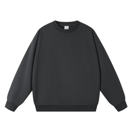New Style Couple's Loose-Fitting Round-Neck Hooded Sweatshirt, Long-Sleeved Sweatshirt, Heavyweight Pure Cotton 400g Hoodie with Printed Logo