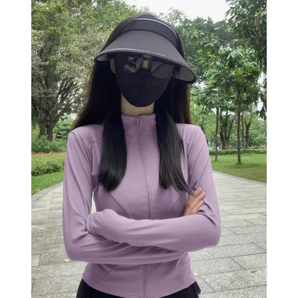 2026 New Summer Style Thin Sun Protection Clothing for Women, Breathable and Slim-Fitting Ice Silk Sun Protection Clothing, Cardigan Jacket, Uv Protection