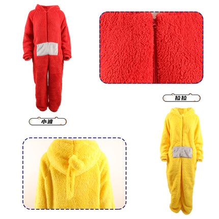 Antenna baby pajamas adult children Boys and Girls cute girl cartoon homewear winter one-piece pajamas