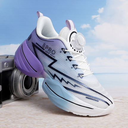 Boys' Sports Shoes Summer New Children's Shoes Swivel Buckle Girls' Sports Shoes Mesh Breathable Soft Sole Anti-Slip Trendy
