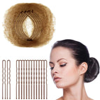 Brown 50 pcs + 40 pcs u-shaped clips