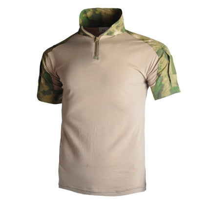 2024 Cross-border Supply G2 Tactical Camouflage Military Fan Frog Clothing Short-sleeved Tactical Cotton Men's Training Wear-resistant Scratch-resistant T-shirt