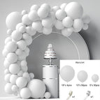Macaron white 86PCS (send dispensing ribbon ball chain)