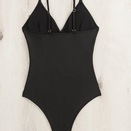 2026 New Cross-Border Conservative One-Piece Swimsuit Xingcheng Swimsuit European and American Style Women's Solid Color Strap One-Piece Swimsuit