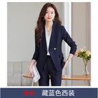 Single navy blue suit / S