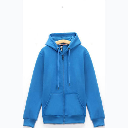 Autumn and Winter Men's and Women's Sweatshirts Thickeneded Zipper Casual Sweatshirts with Printable Logo Warm Hooded Jackets Workwear Thick Sweatshirts