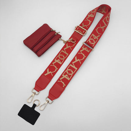 Hot-selling mobile phone strap replaceable detachable hand strap with coin purse mobile phone lanyard Amazon cross-border