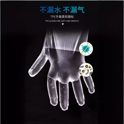 Disposable Gloves Food Grade Protective Transparent Thickeneded Tpe Gloves Disposable Tpe Gloves Film Gloves