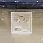 Gourd earrings (copper-plated champagne gold white fritillary)