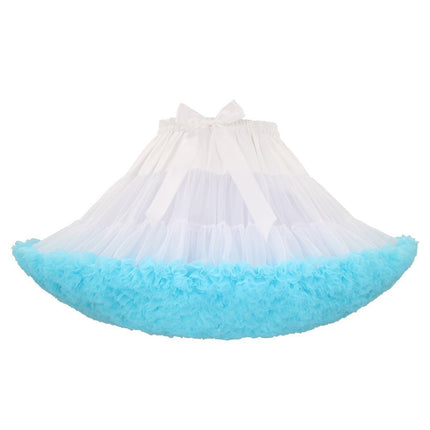 Adult Petticoat Daily Style Ultra-Puffy Nylon Lolita Cloud Petticoat Seamless Marshmallow Violent Puffy Skirt