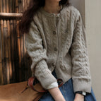 Light oatmeal cardigan / One size fits all