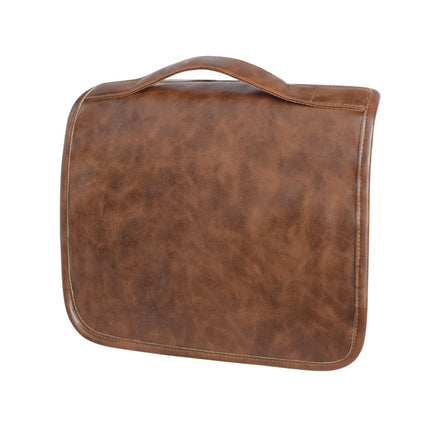 2024 new men's business pu wash bag large capacity High sense storage partition waterproof cosmetic bag storage bag