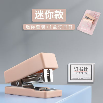 Stapler Morandi Handheld Stapler Student Mini Small Stapler Office Binding Machine Handheld Kidsren