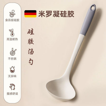 Food Grade Silicone Shovel Non-Stick Special Sticker High Temperature Resistant Silicone Shovel Protecting Pot Household Cooking Shovel Soup Spoon