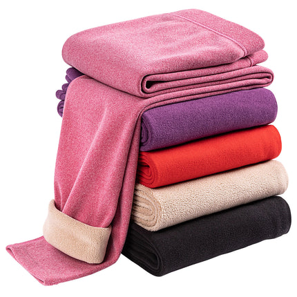 Fleece-Lined Leggings for Women, Thickened Thermal Pants, Cold-Resistant, Constant Temperature, High Elasticity, Versatile Women's Camel Fleece Pants, Autumn Pants