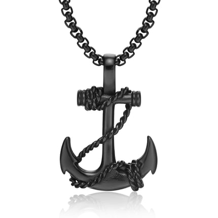 OPK Jewelry Cross-border Supply AliExpress Personalized Internet Celebrity Anchor Pendant Street Hip-hop Titanium Steel Men's Necklace