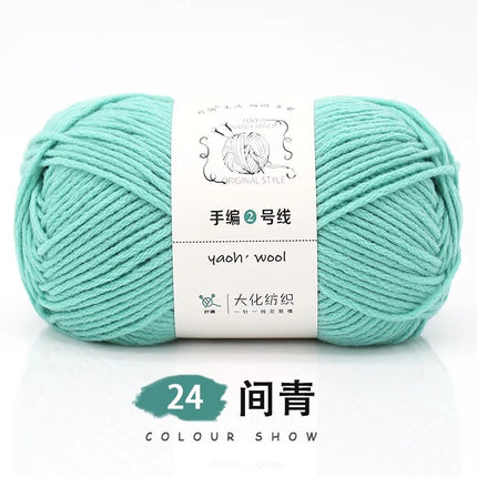 Doll hand-knitted No. 2 handmade wool woven scarf HAT medium thick coat stick needle DIY6 strand wool wholesale