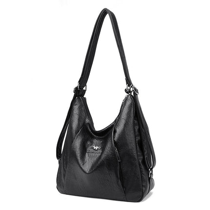 Women's Backpack New Fashion Middle-aged Mother Bag Multi-back Shoulder Bag Large Capacity All-match Commuter Crossbody Bag