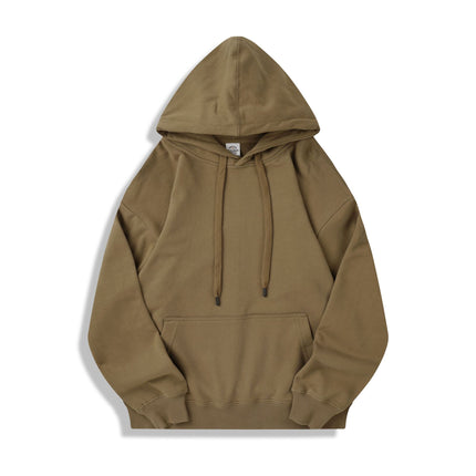 350g Hooded Sweatshirt for Men and Women, Spring & Fall Hooded Pullover Top, Loose Couple Outwear, Casual Pure Cotton, Printable