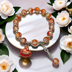 Ad14 orange shell bracelet