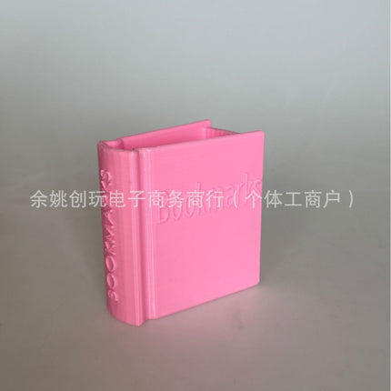 Cross-Border New Product Book Shaped Bookmark Holder 3D Printed Mini Bookshelf Bookmark Holder