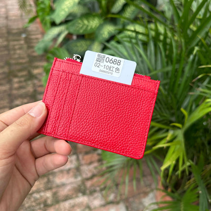 Double-sided Driver's License Multi-card Slot Genuine Leather Zipper Card Bag Top Layer Cowhide Men's Thickened Light Luxury Women's Small Coin Purse Case