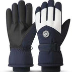 Round label skiing: men's blue and white / One size fits all