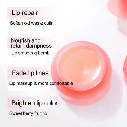 3g South Korea Lip Sleep Mask Night Sleep Maintenance Moisturizing Lips Gloss Bleach Cream Nourishing Lips Care Cherry Lip Balm