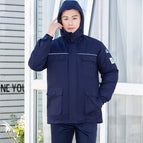 206 medium and long cotton material electric welding three-part navy blue / XL/175