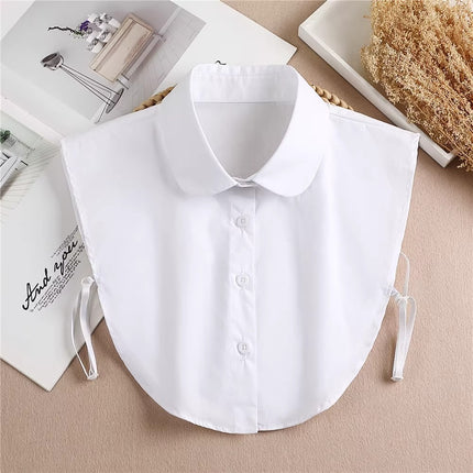 Fake Collar Women's All-match Shirt Collar Decoration Autumn and Winter Pointed Collar Matching Work Clothes Sweater Spring Round Neck Decoration Collar