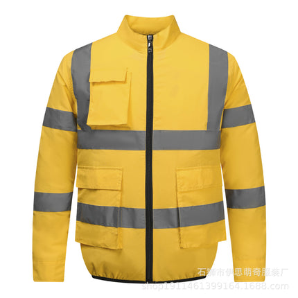 Sanitation worker reflective vest outdoor reflective vest summer cooling air conditioning clothing with fan for cross-border