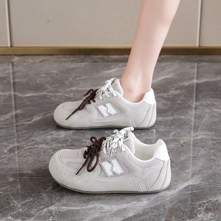 Super Soft Sole German Training Shoes for Women, 2025 Summer Model, Breathable Mesh, Mango Toe, Wide Foot, Flat Sole, Maternity Shoes