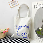 Blue Love Bear White