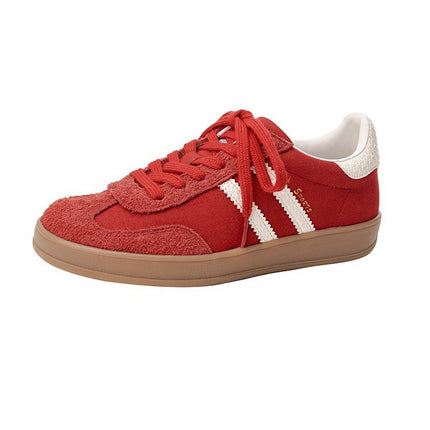Women's Single Shoes 2026 New Retro Thick-Soled Height-Increasing German Training Shoes Versatile Lightweight Casual White Sneakers A-Gan Shoes